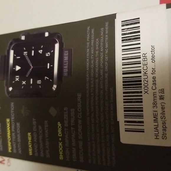 NWT HUALIMEI METAL CASE WITH BAND FOR APPLE WATCH 38MM PROTECTOR TAKEN OUT 4 PIC - Picture 2 of 9